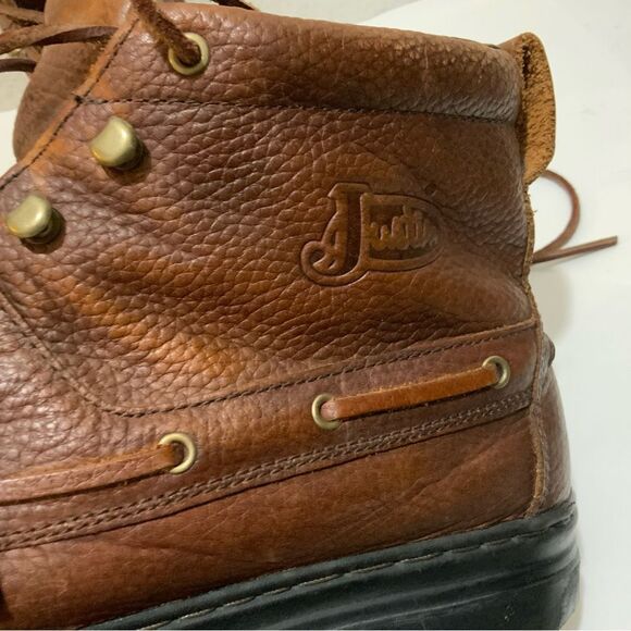Justins style 0991  Size 13M Leather Ankle Boots Booties Brown - Picture 16 of 16